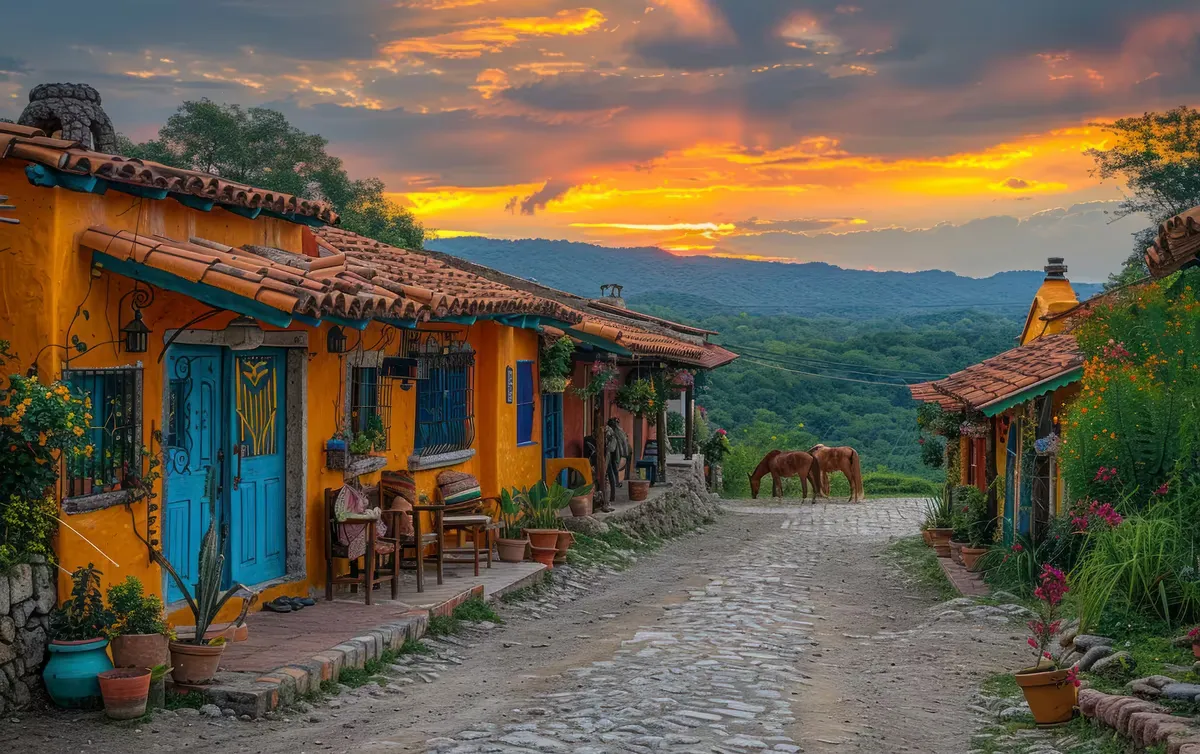 Atardecer en Viotá, Cundinamarca - paisaje colombiano